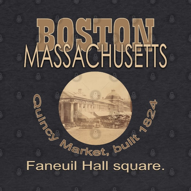 Boston Massachusetts T-Shirt by TeeText